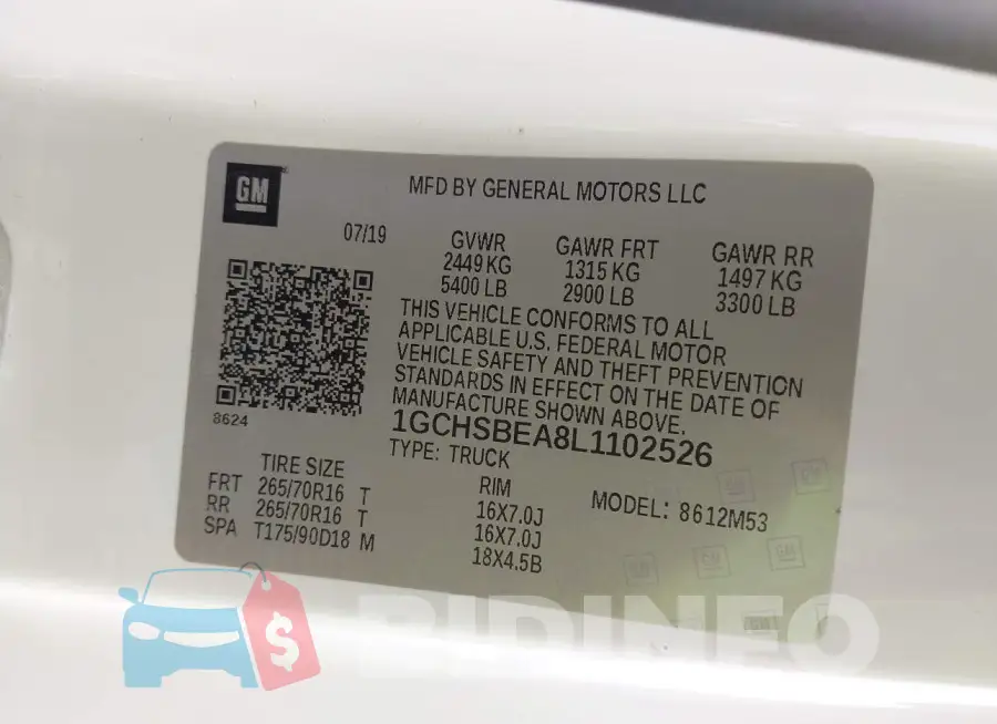 1GCHSBEA8L1102526 Photo# 9