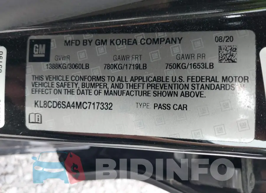 KL8CD6SA4MC717332 Photo# 9