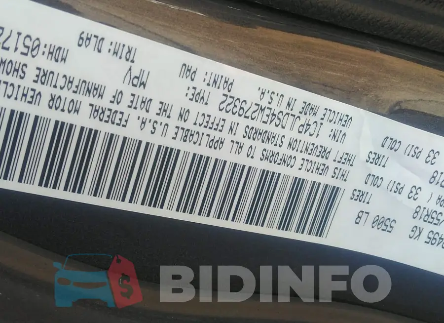 1C4PJLDS4EW279322 Photo# 9