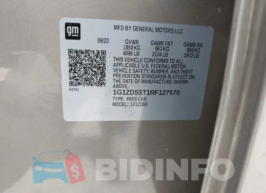 1G1ZD5ST1RF127570 Photo# 9