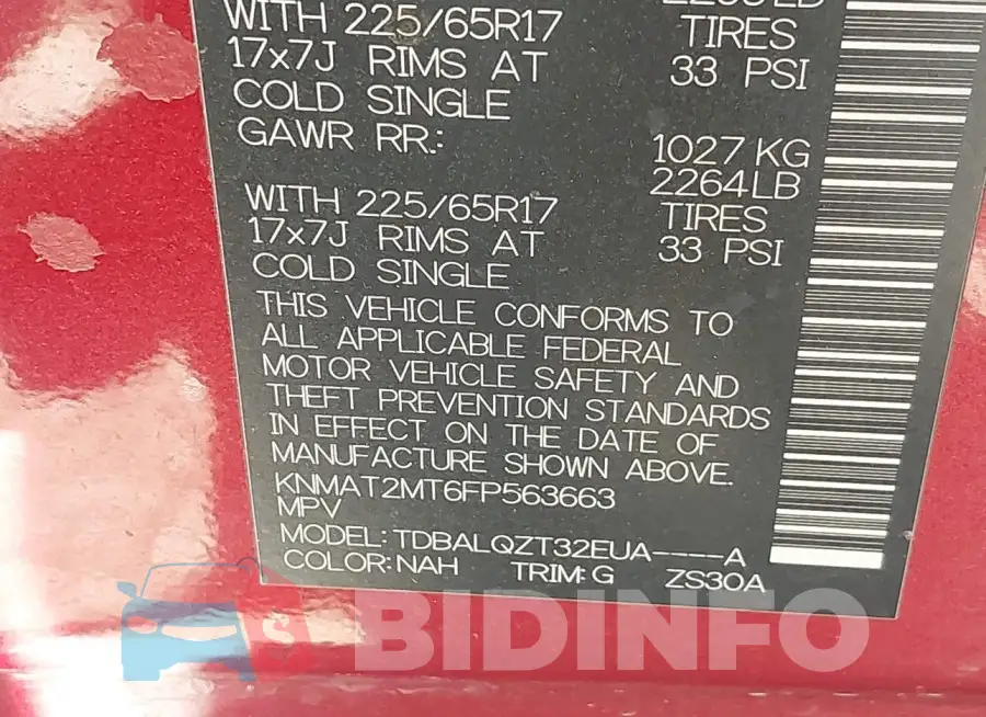 KNMAT2MT6FP563663 Photo# 9