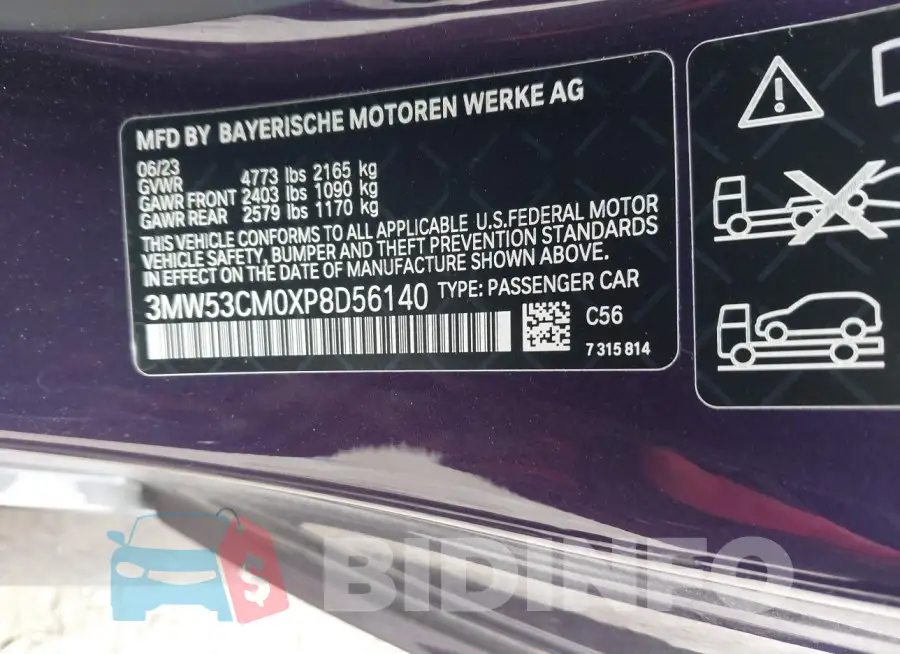 3MW53CM0XP8D56140 Photo# 9