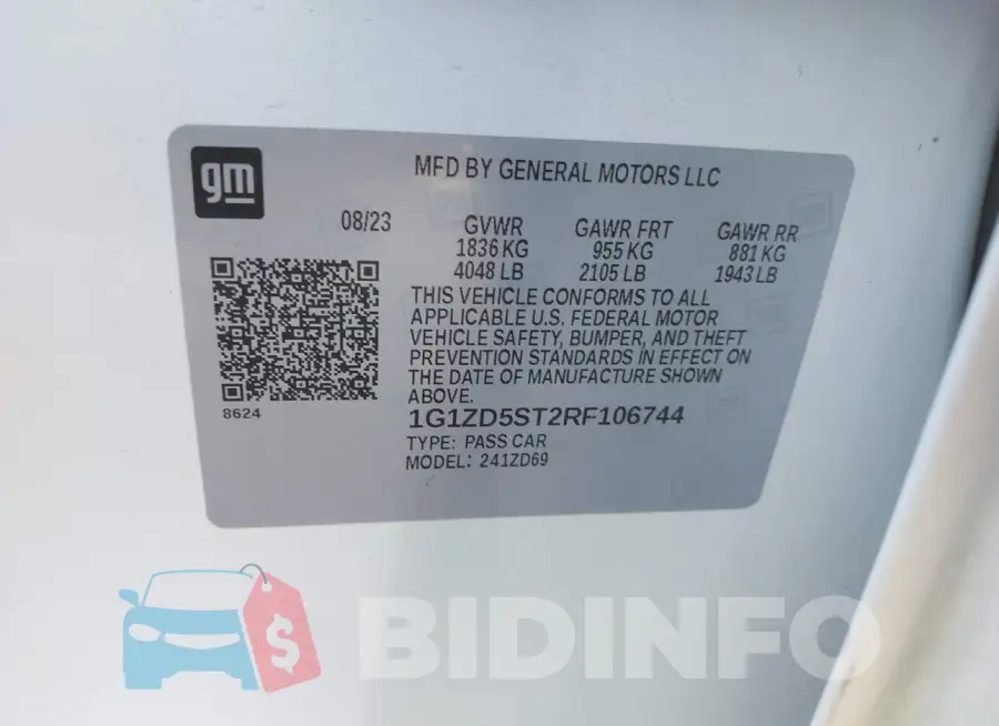 1G1ZD5ST2RF106744 Photo# 9