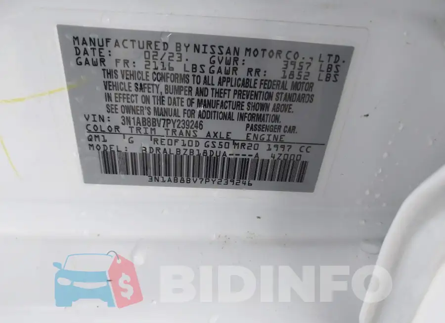 3N1AB8BV7PY239246 Photo# 9