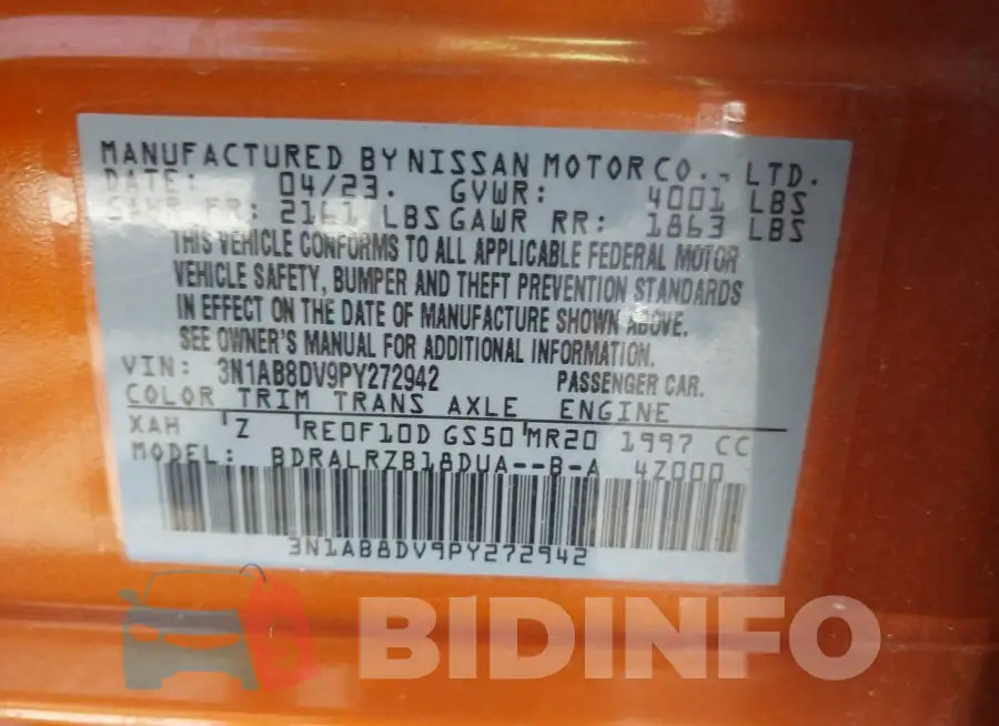 3N1AB8DV9PY272942 Photo# 9