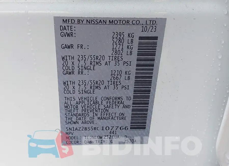 5N1AZ2BS5RC107766 Photo# 9