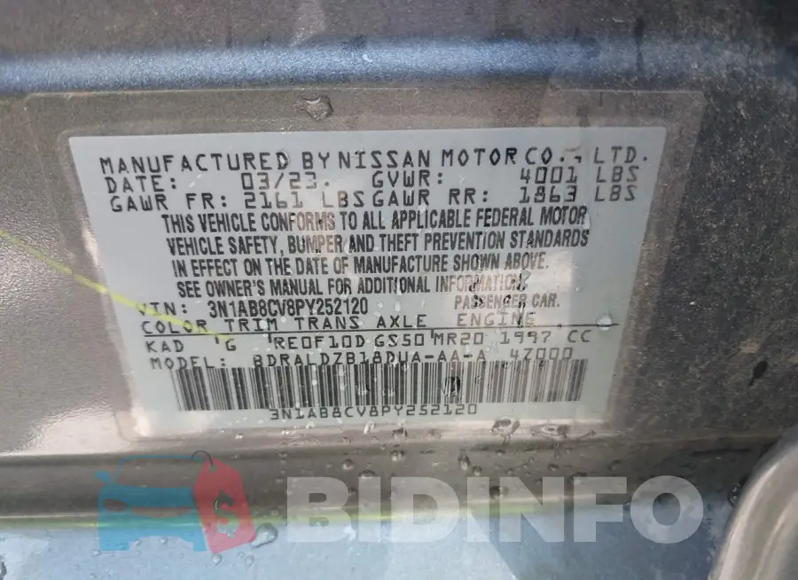 3N1AB8CV8PY252120 Photo# 9