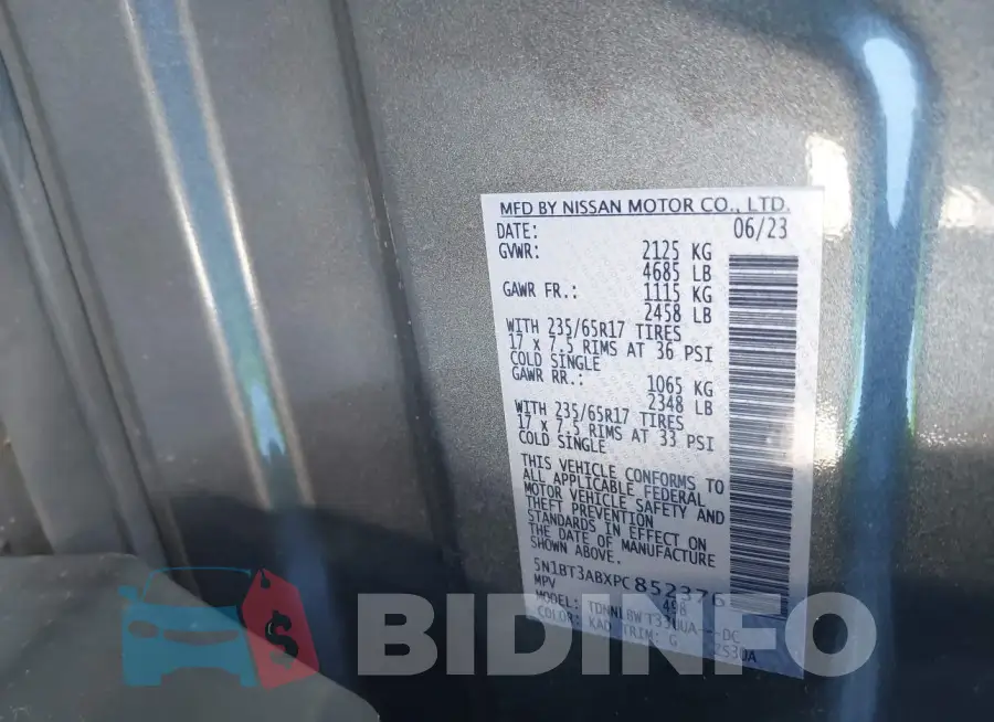 5N1BT3ABXPC852376 Photo# 9