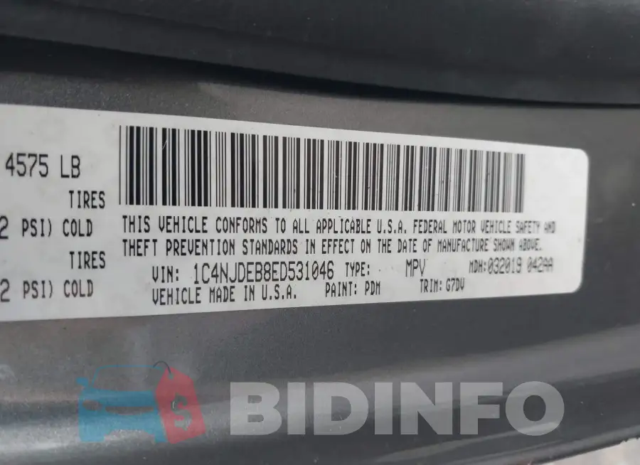 1C4NJDEB8ED531046 Photo# 9