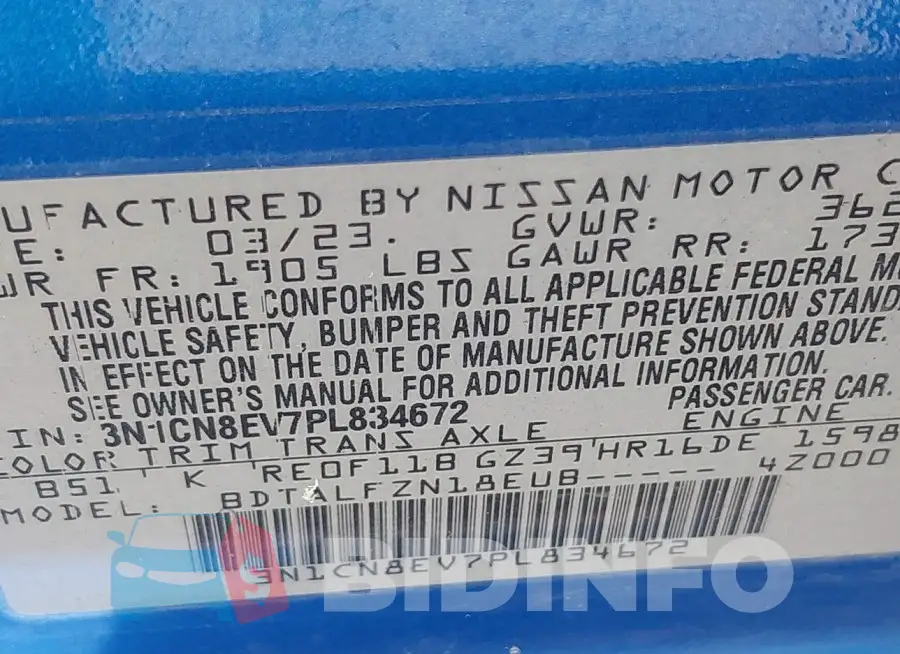 3N1CN8EV7PL834672 Photo# 9