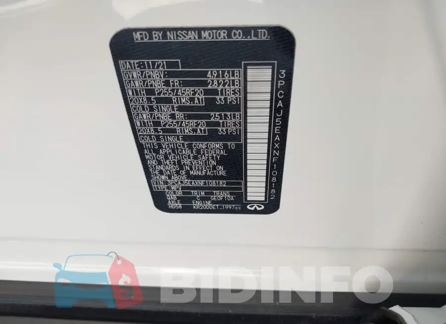 3PCAJ5EAXNF108182 Photo# 9