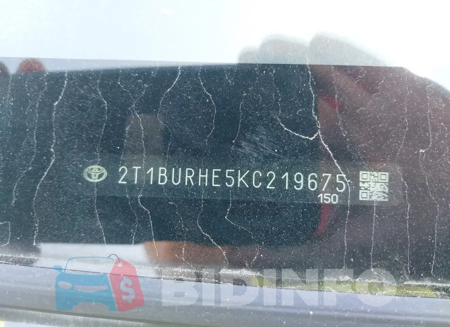 2T1BURHE5KC219675 Photo# 9