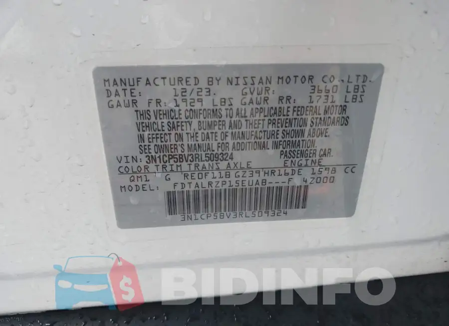 3N1CP5BV3RL509324 Photo# 9