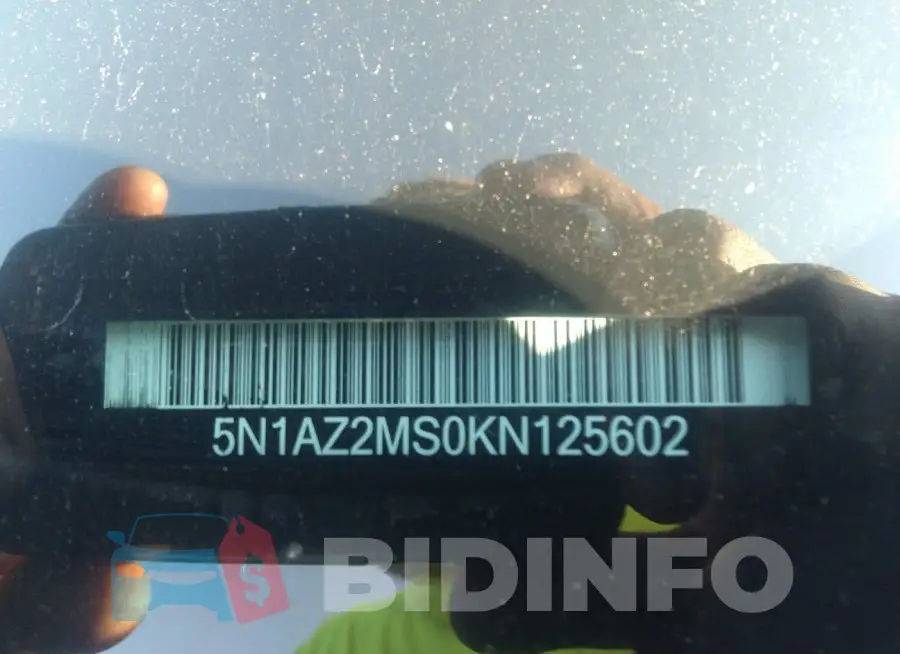 5N1AZ2MS0KN125602 Photo# 9