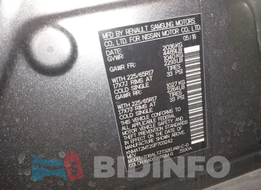 KNMAT2MT2GP703242 Photo# 9