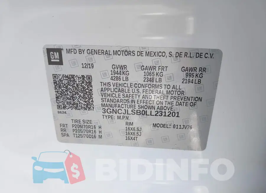 3GNCJLSB0LL231201 Photo# 8