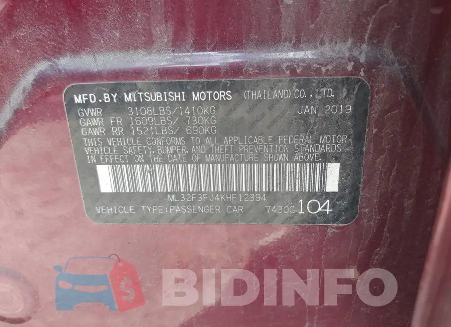 ML32F3FJ4KHF12394 Photo# 9
