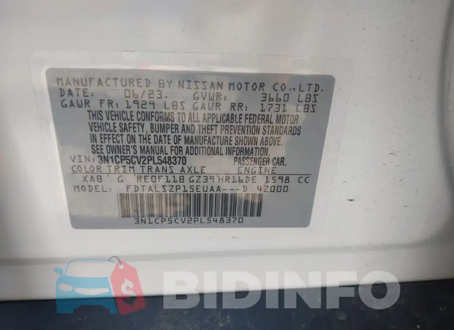 3N1CP5CV2PL548370 Photo# 9
