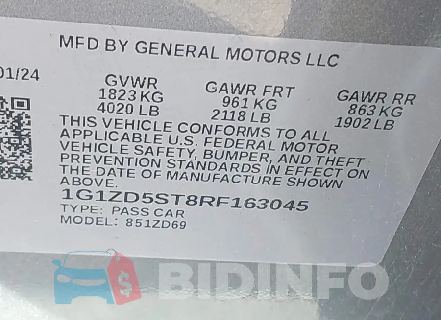 1G1ZD5ST8RF163045 Photo# 9