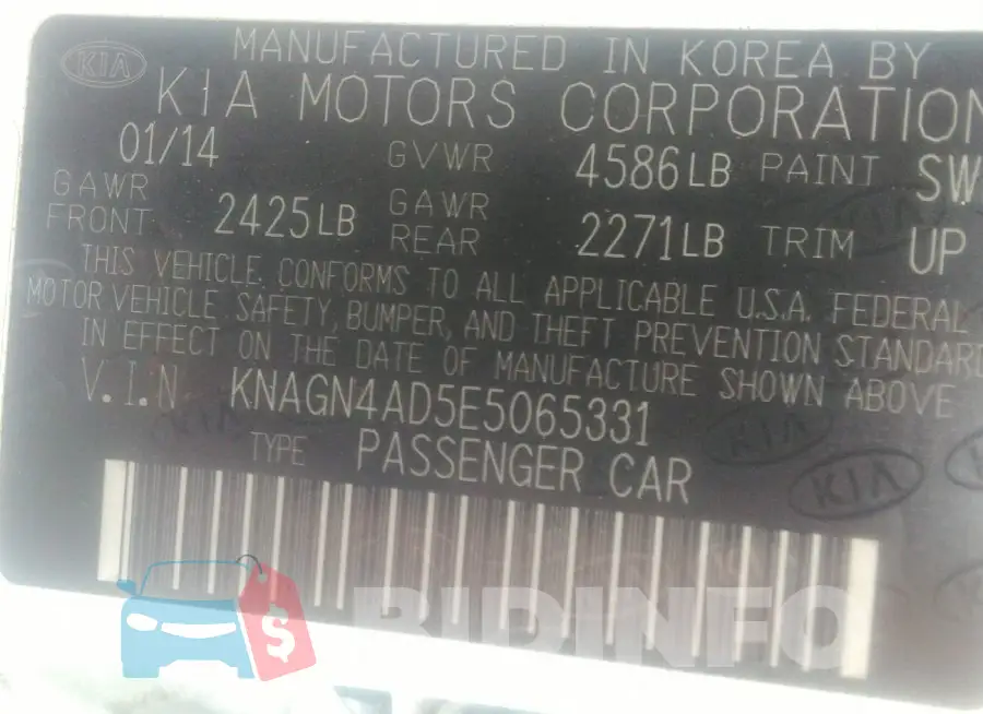 KNAGN4AD5E5065331 Photo# 9