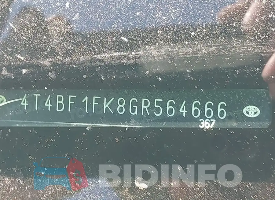 4T4BF1FK8GR564666 Photo# 9