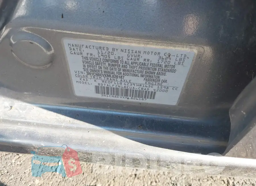 3N1CN8EVXML826187 Photo# 9