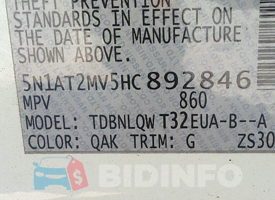 5N1AT2MV5HC892846 Photo# 9