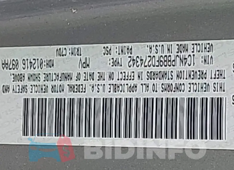 1C4NJPBB9FD274342 Photo# 9