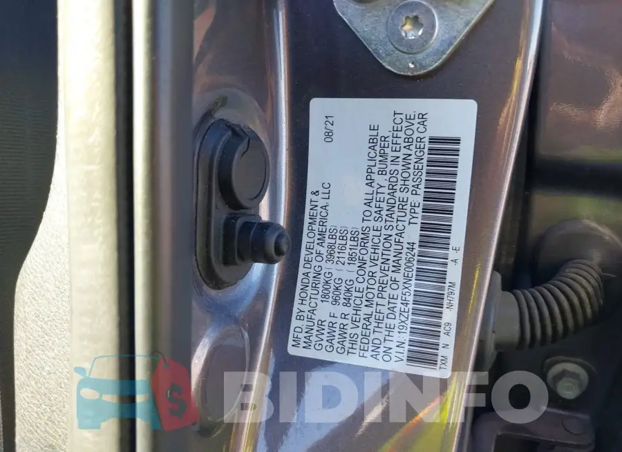 19XZE4F5XNE006244 Photo# 9