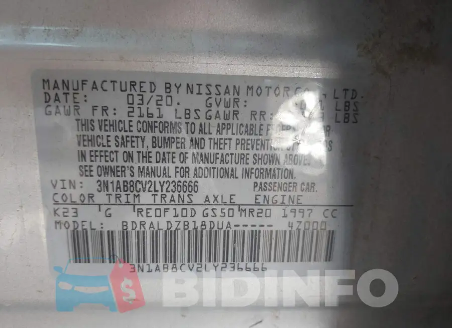 3N1AB8CV2LY236666 Photo# 9