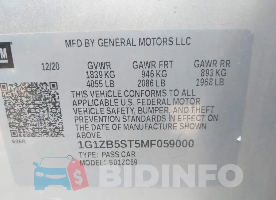 1G1ZB5ST5MF059000 Photo# 9