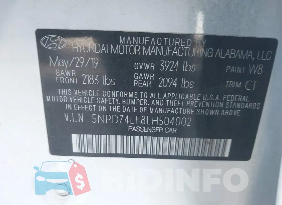 5NPD74LF8LH504002 Photo# 9