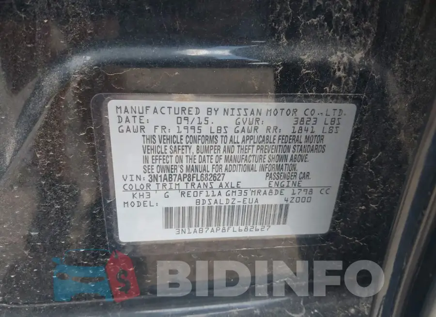 3N1AB7AP8FL682627 Photo# 9