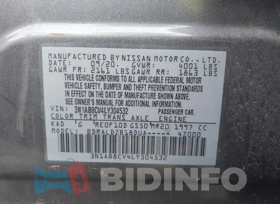 3N1AB8CV4LY304532 Photo# 9