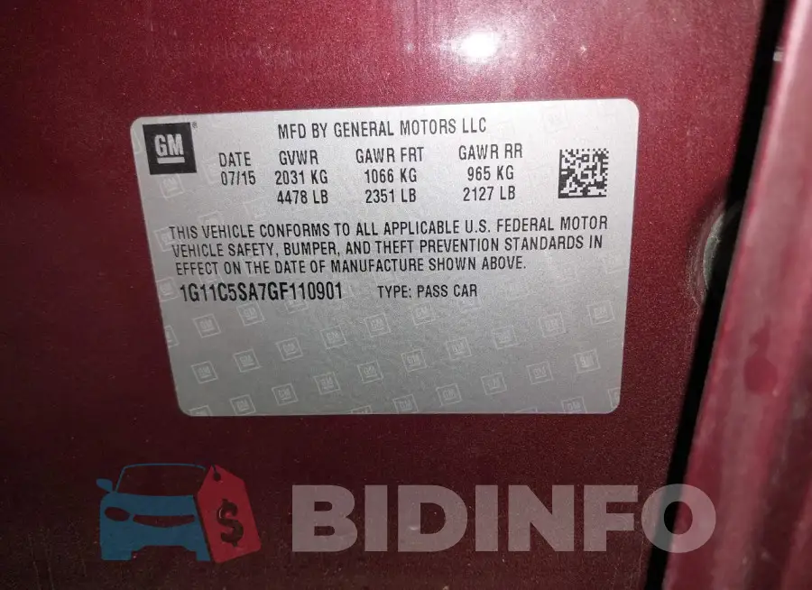 1G11C5SA7GF110901 Photo# 9