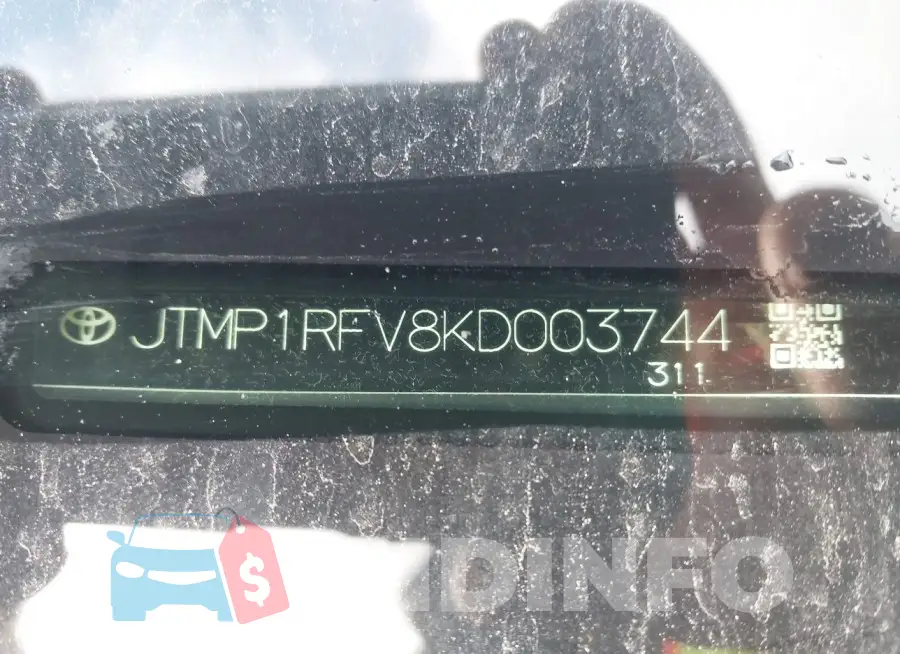 JTMP1RFV8KD003744 Photo# 9