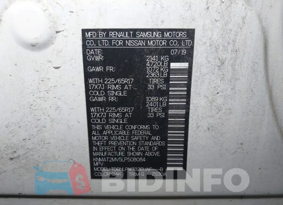 KNMAT2MV5LP508084 Photo# 9