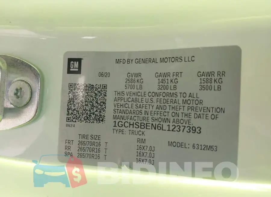 1GCHSBEN6L1237393 Photo# 9