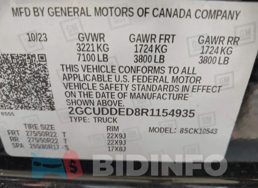2GCUDDED8R1154935 Photo# 9