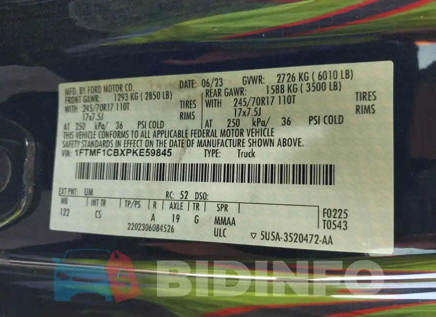 1FTMF1CBXPKE59845 Photo# 9
