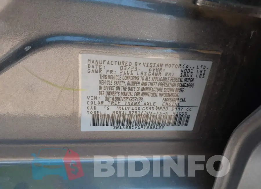 3N1AB8CV6PY252133 Photo# 9