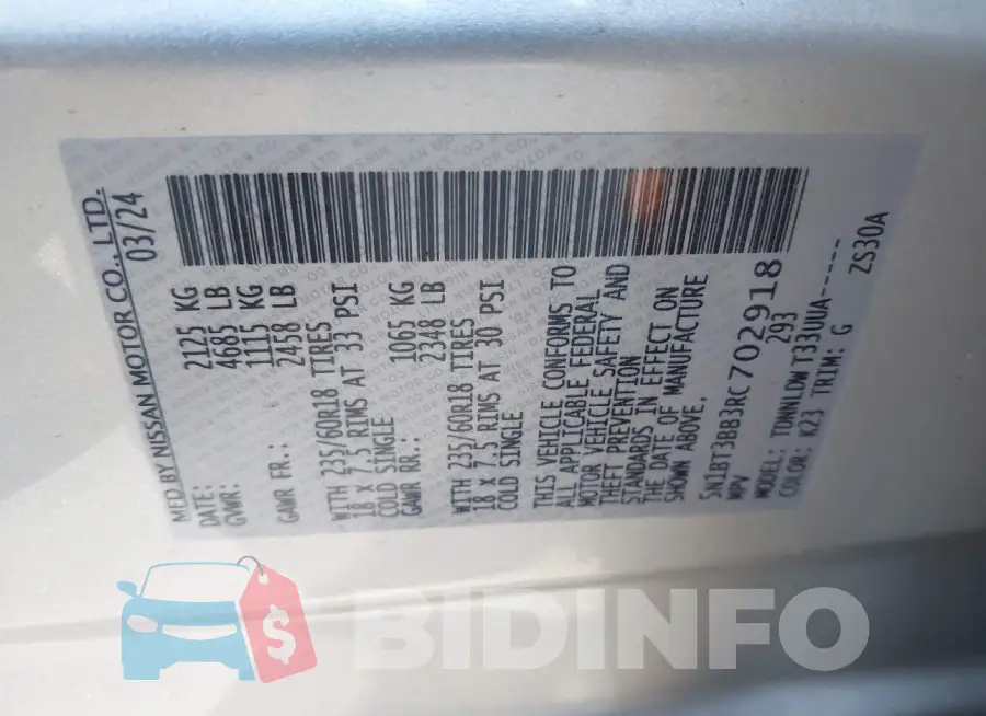 5N1BT3BB3RC702918 Photo# 9