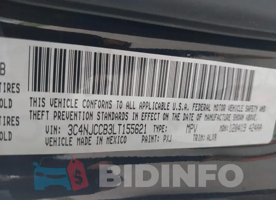 3C4NJCCB3LT155621 Photo# 9