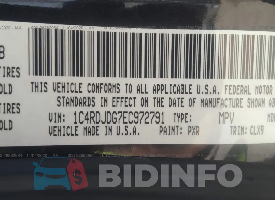 1C4RDJDG7EC972791 Photo# 9
