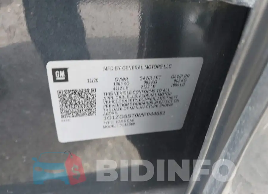 1G1ZG5ST0MF044681 Photo# 9