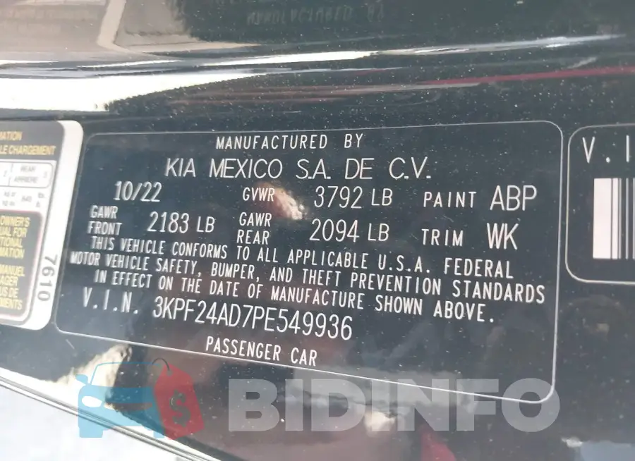 3KPF24AD7PE549936 Photo# 9