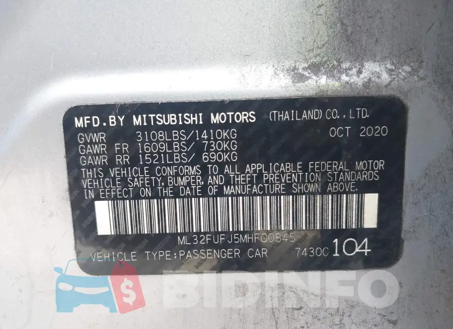 ML32FUFJ5MHF00845 Photo# 9