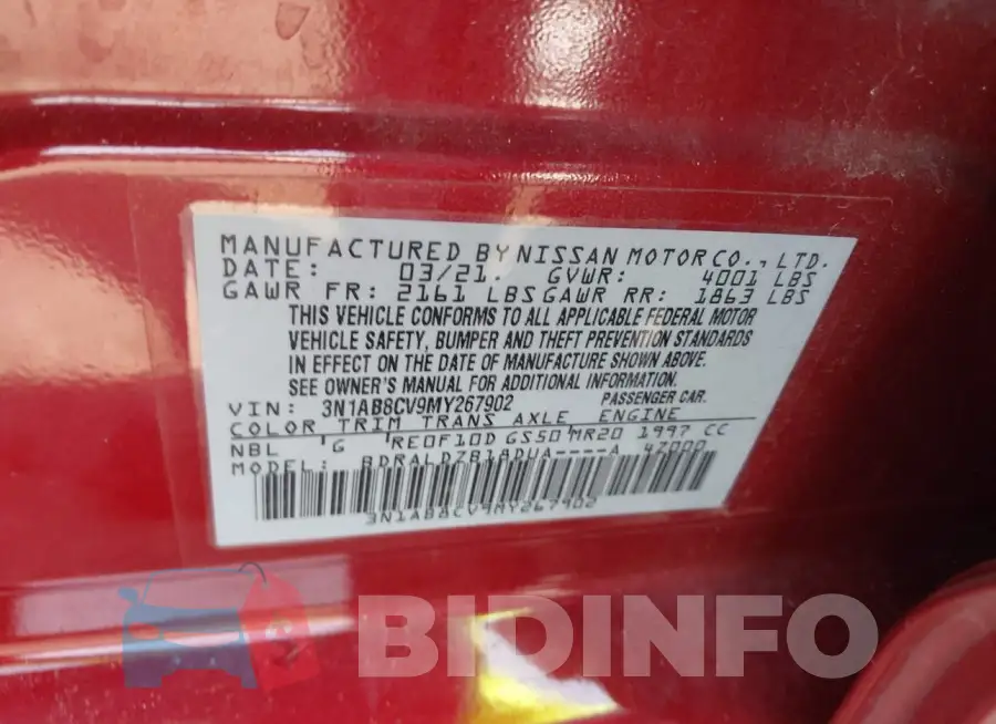 3N1AB8CV9MY267902 Photo# 9