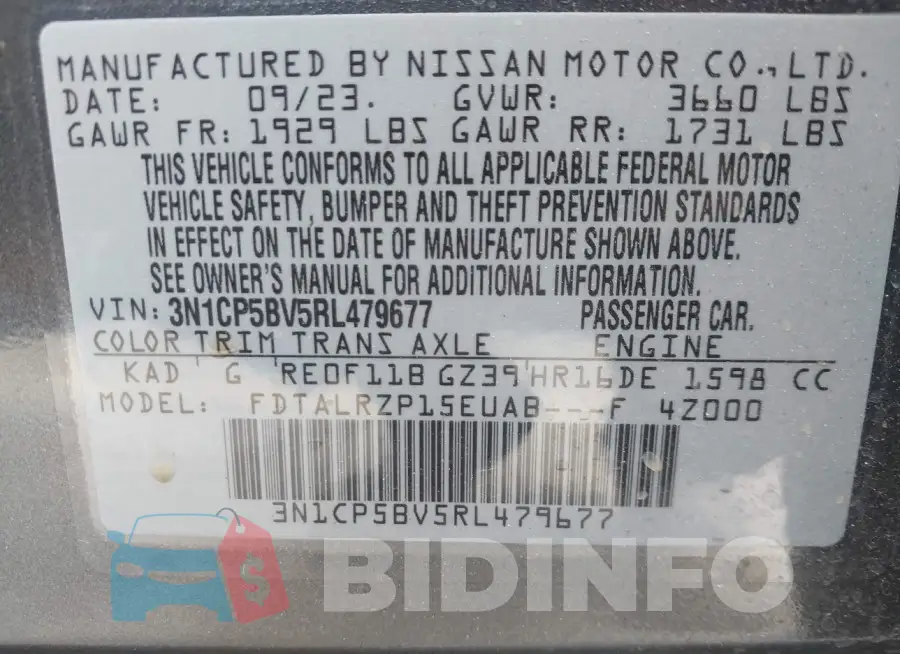3N1CP5BV5RL479677 Photo# 9