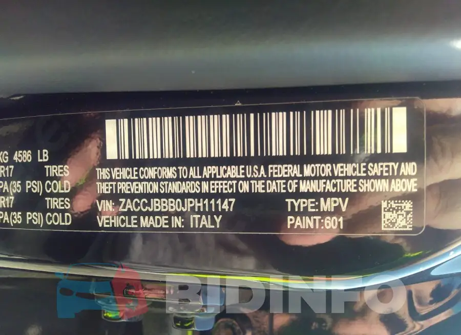 ZACCJBBB0JPH11147 Photo# 9